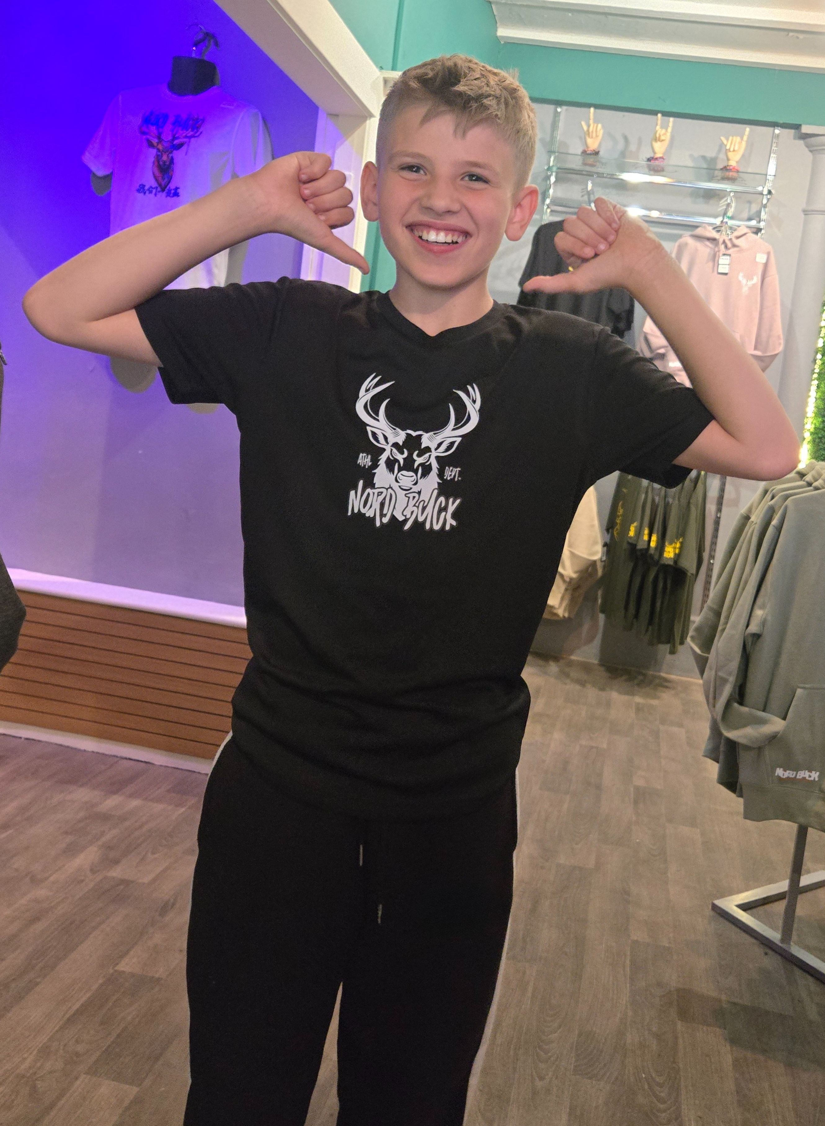 Junior Sports Tee (Black)