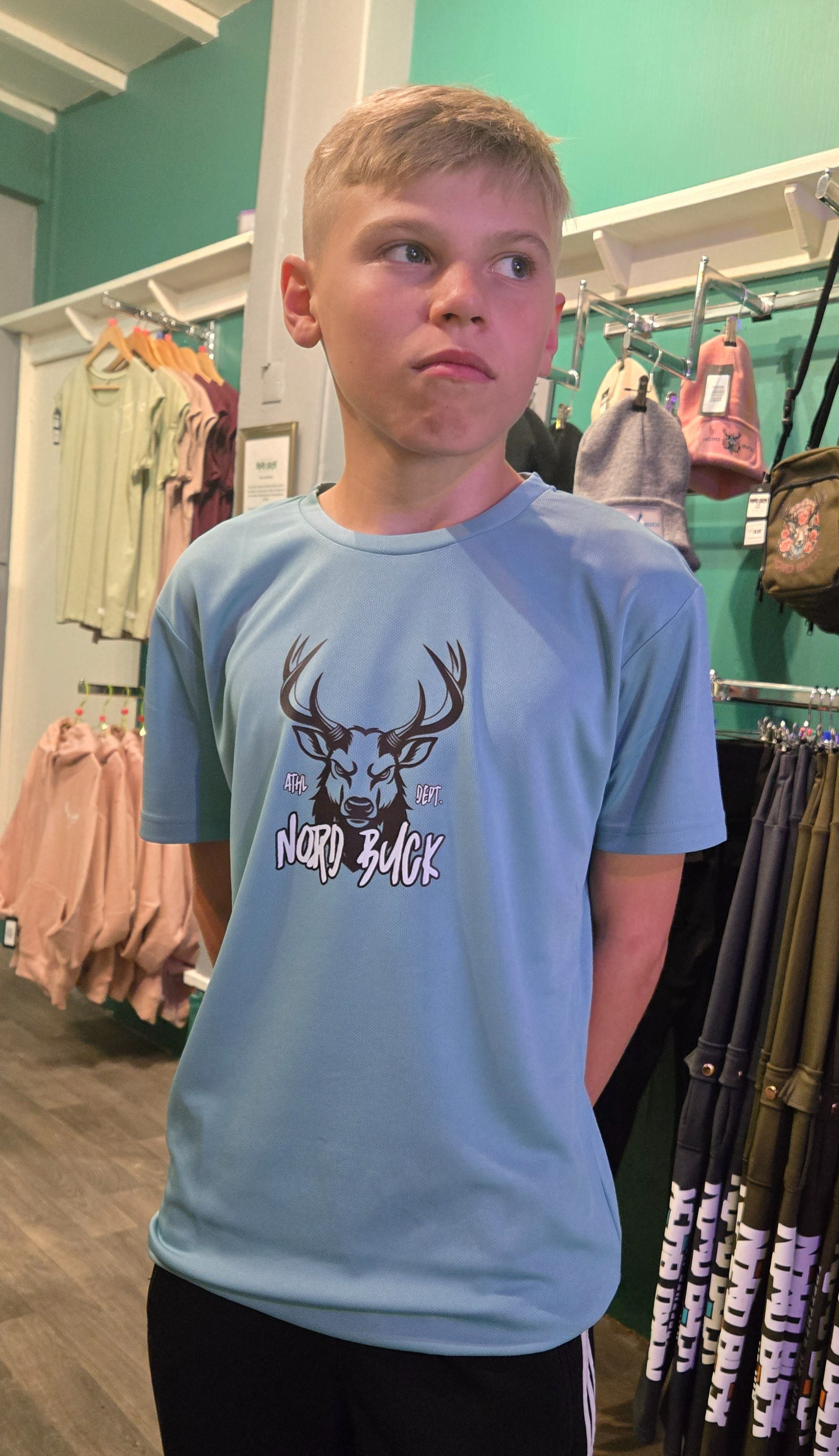 Junior Sports Tee (Light Blue)