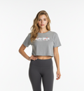 Womens crop top Grey