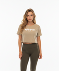 Womens crop top Green