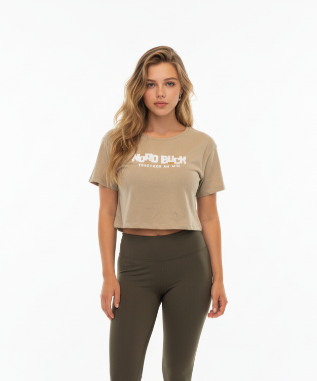 Womens crop top Green