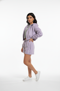 Women’s Ruffled Sleeve Hoodie (Lilac)