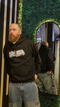 Rose Design - Pullover Hoodie - Black