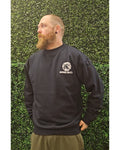 Mens Crewneck Navy Sweater Mountain Design