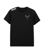 black mens tshirt on white background