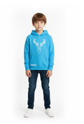 Juniors Stag Hoodie - Blue