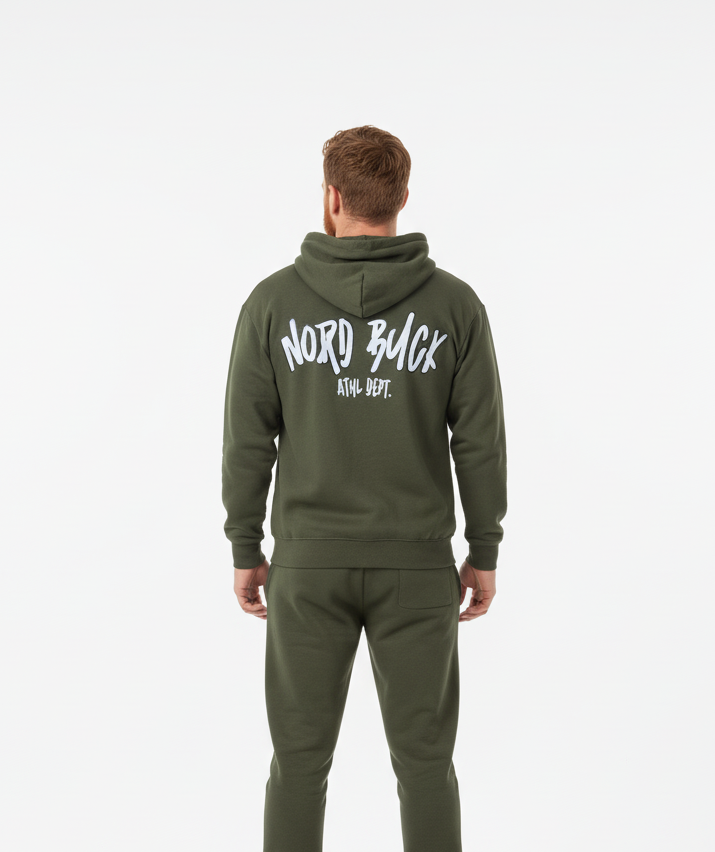 Urban Zip Up Hoodie (Green)