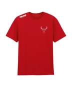 Red mens tshirt on white background