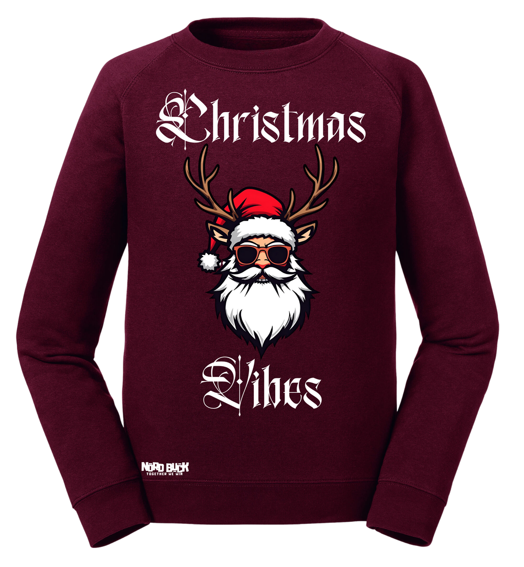 Kids Christmas Vibes Jumper (Red)