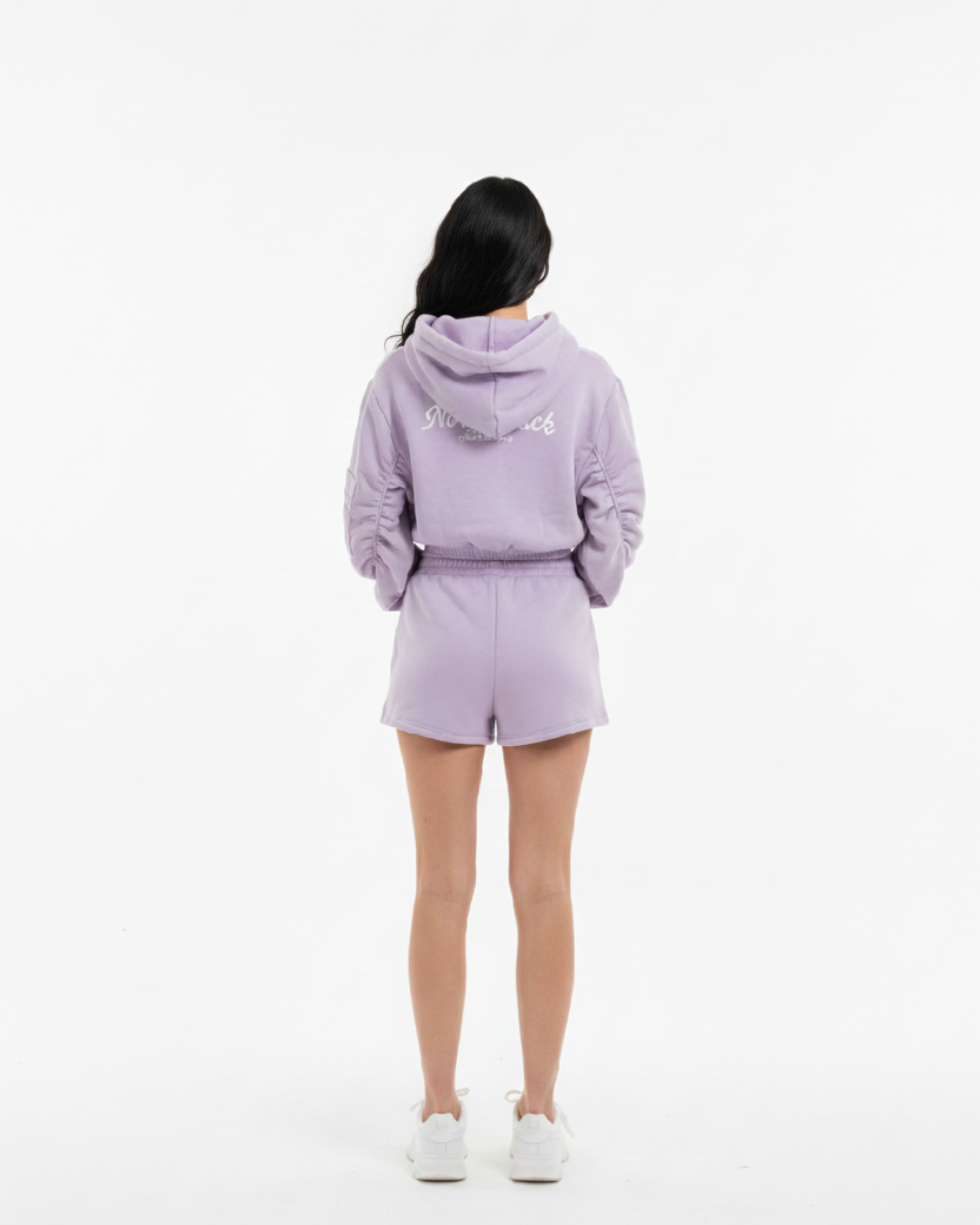 Women’s Ruffled Sleeve Hoodie (Lilac)