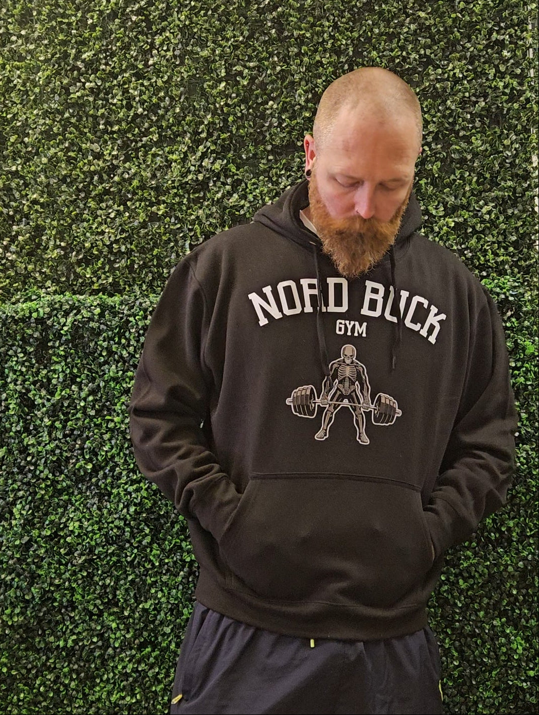 Skeleton Gym Hoodie - Black