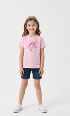Girls Unicorn Print Tee