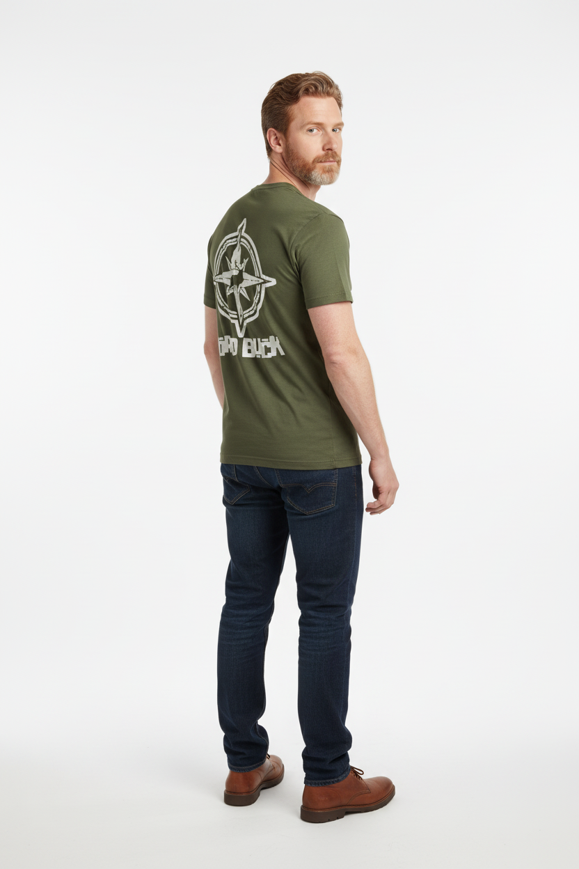 Men's relaxed fit compass Tee