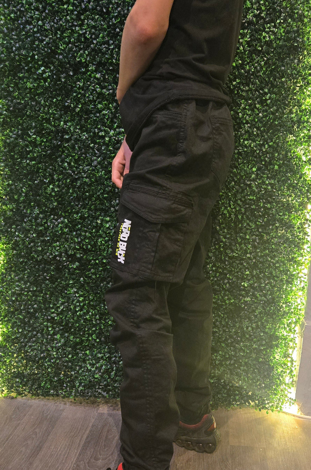 Kids Cargo Trousers Black