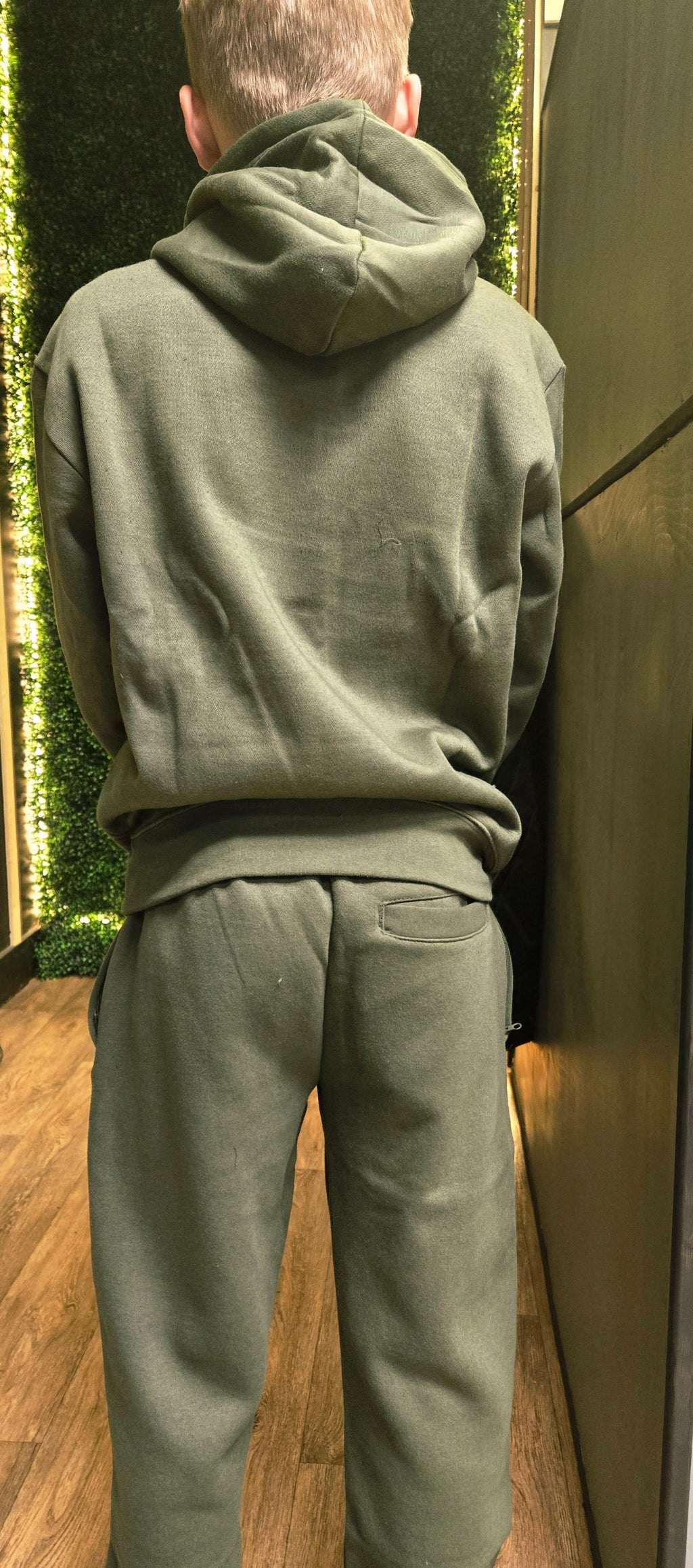 Juniors Athl Dept Green Tracksuit