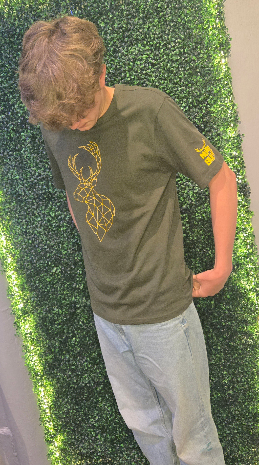 Stag Print Slim Fit Tee