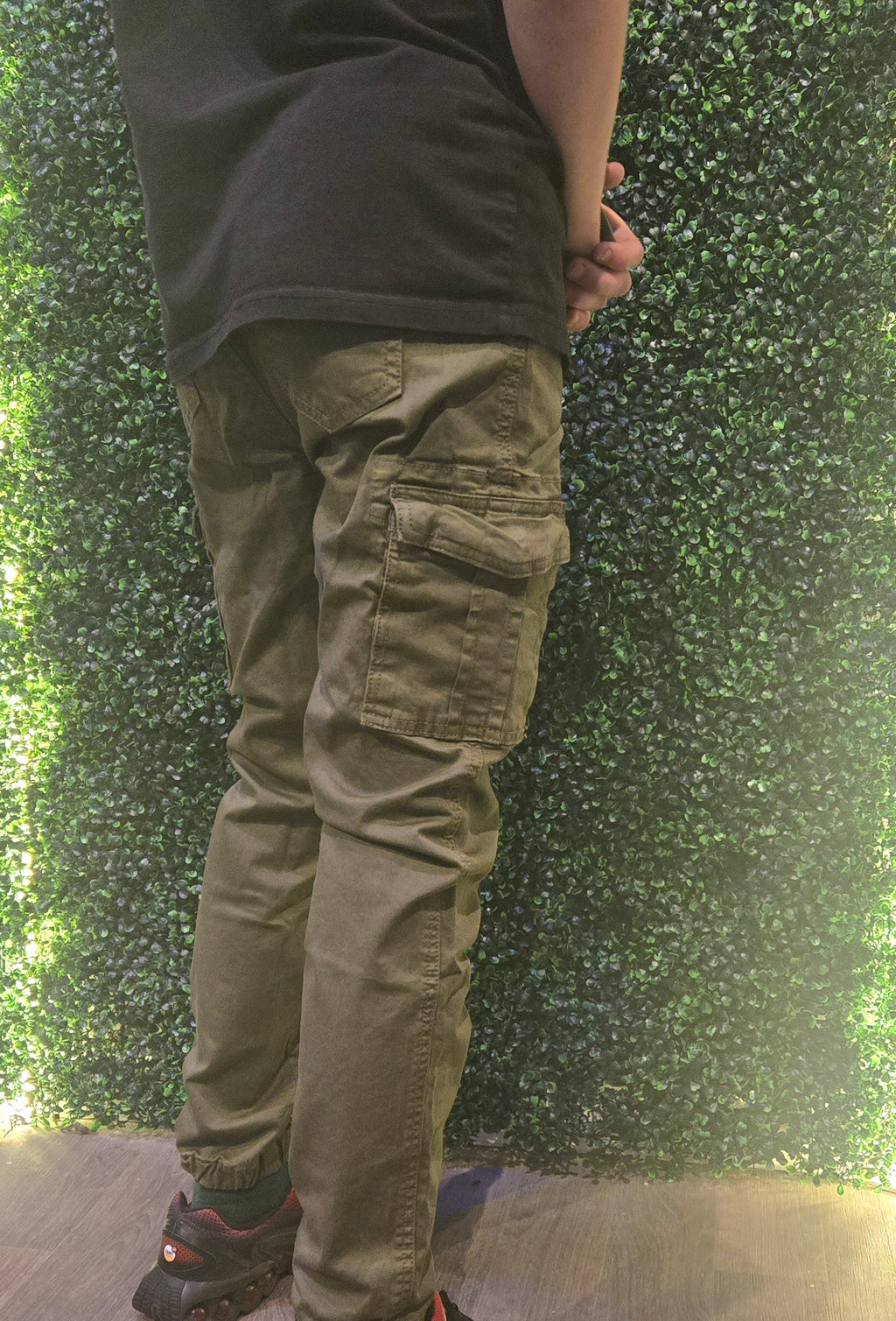 Kids Cargo Trousers Green