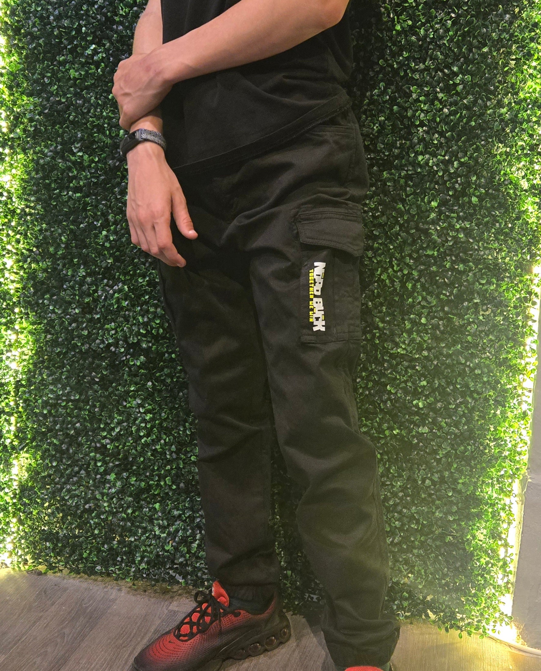 Kids Cargo Trousers Black