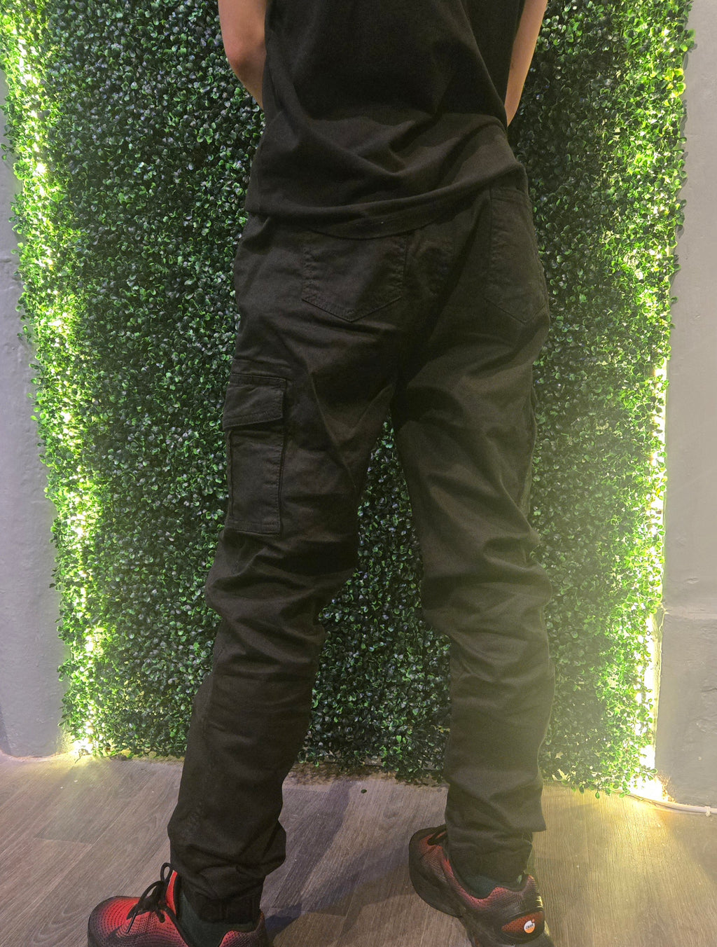 Kids Cargo Trousers Black