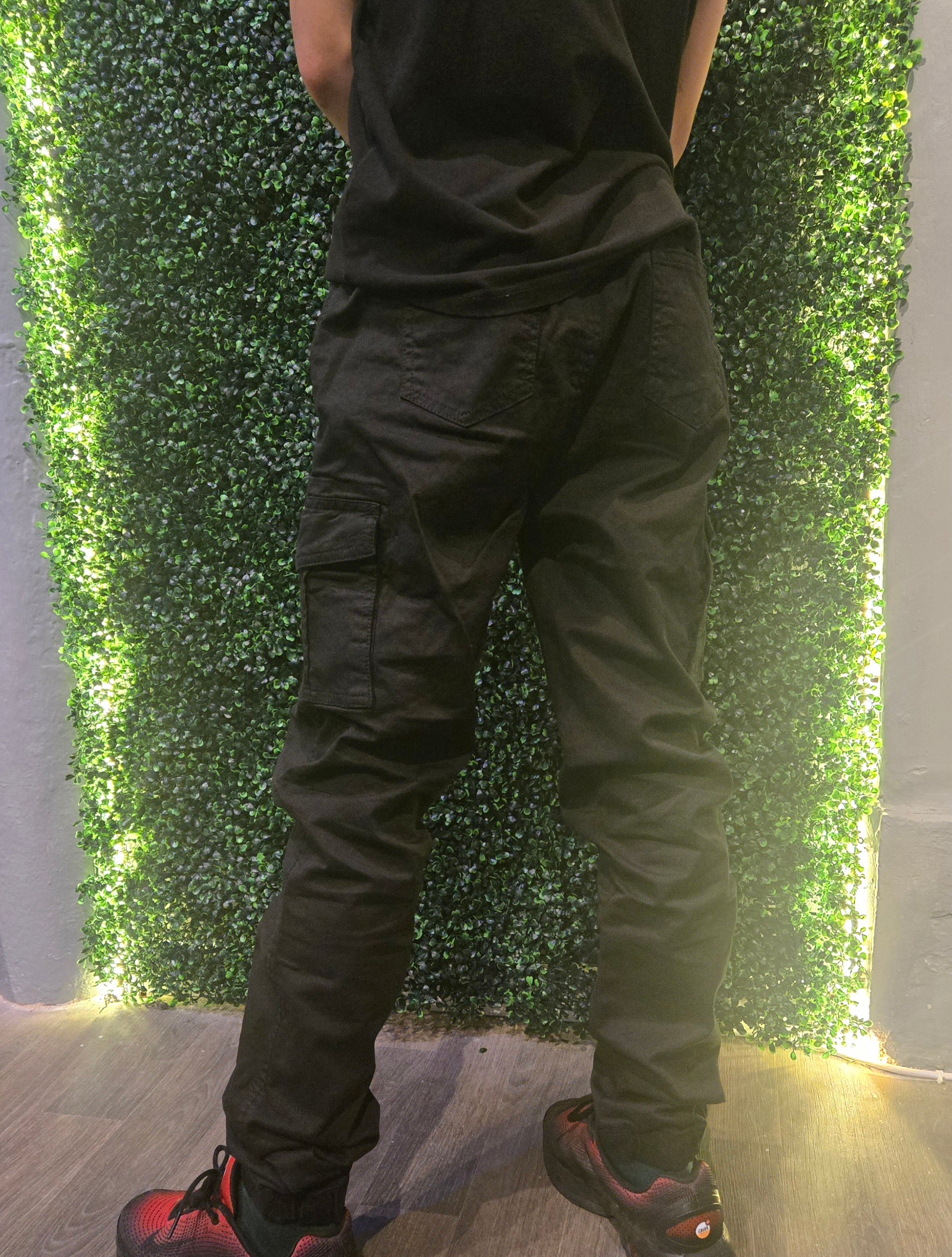 Kids Cargo Trousers Black