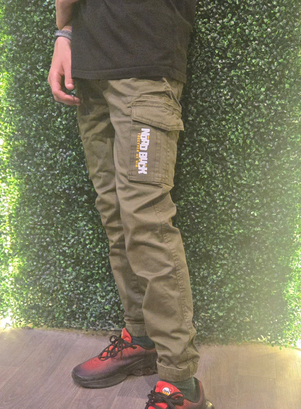 Kids Cargo Trousers Green