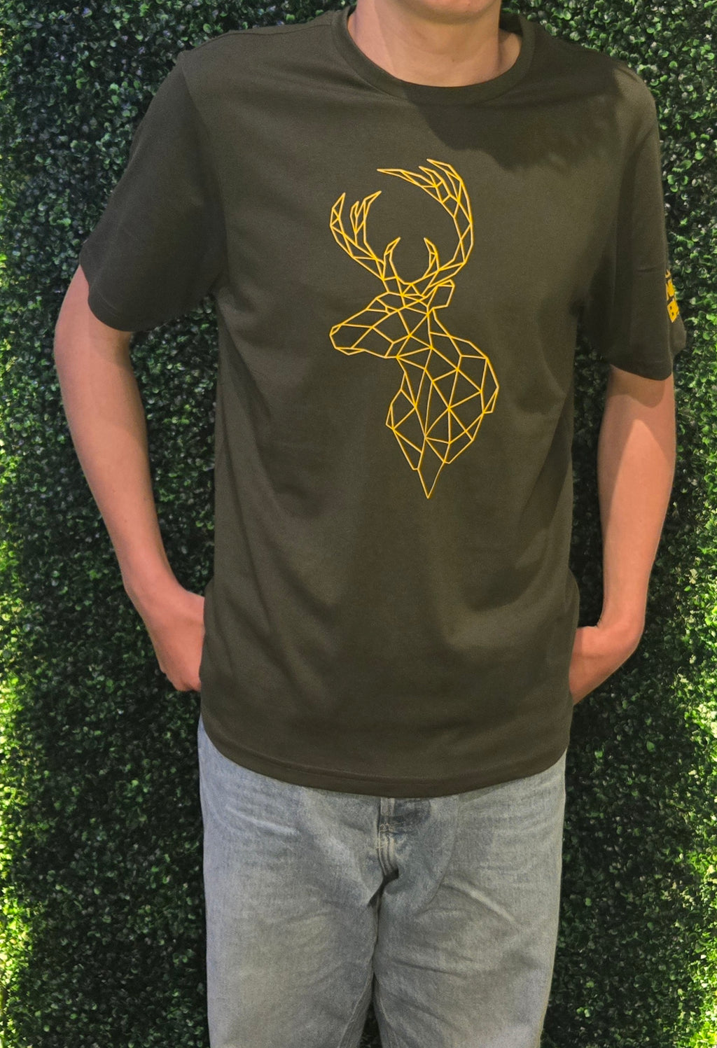Stag Print Slim Fit Tee