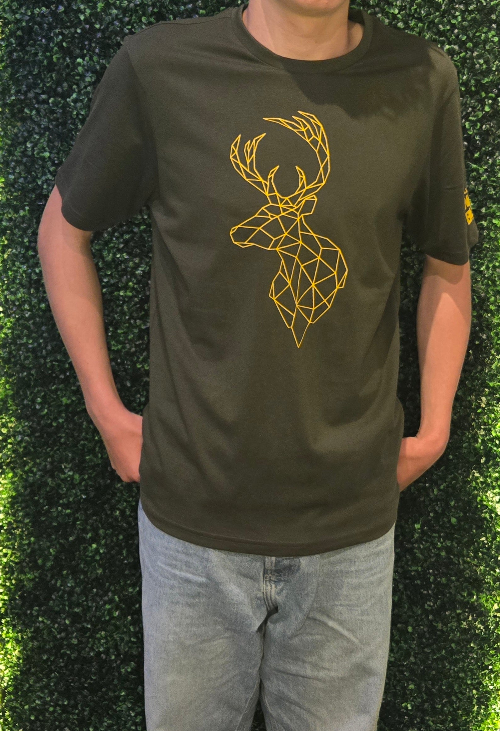 Stag Print Slim Fit Tee