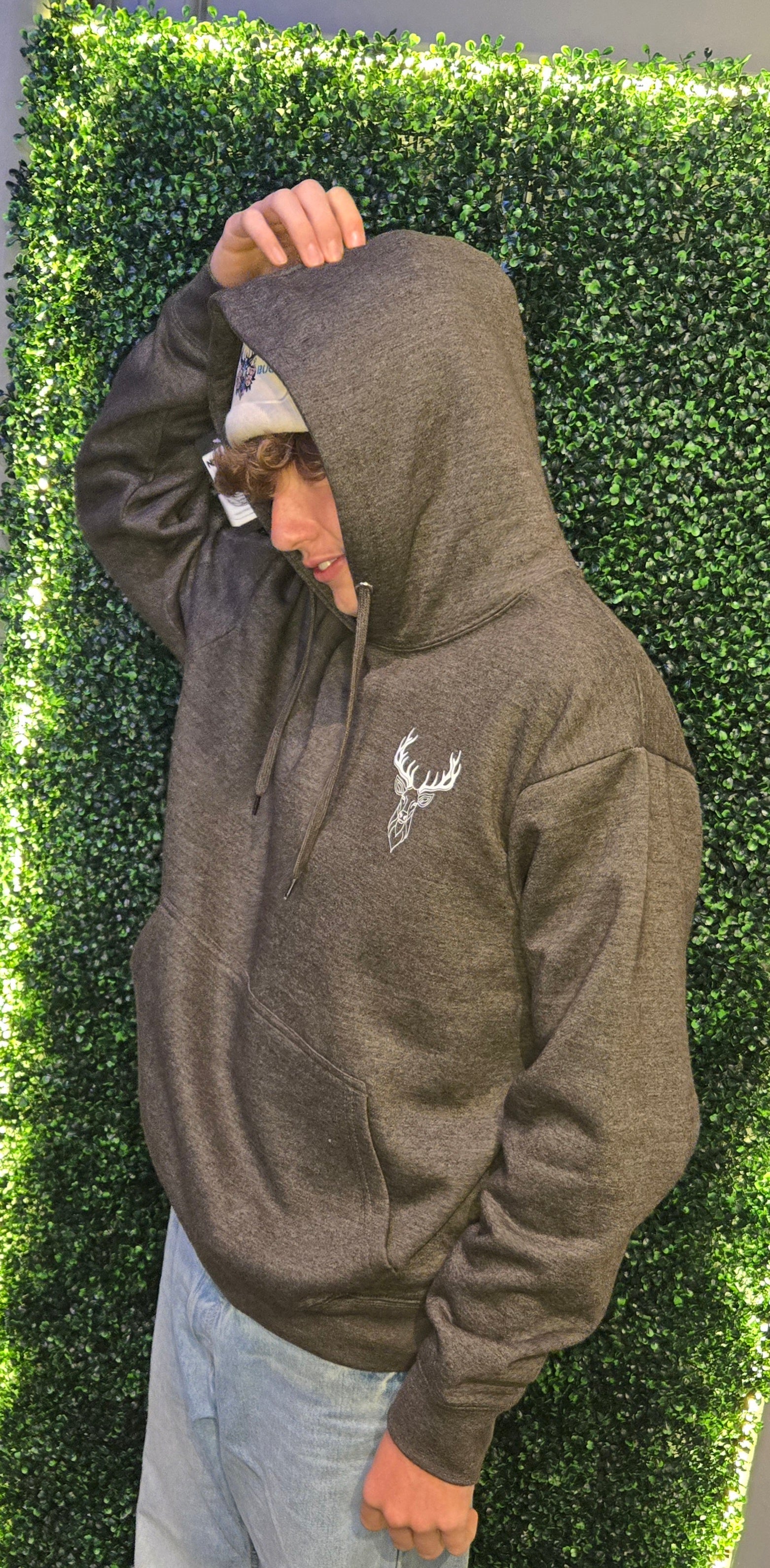 Stag adults hoodie - Charcoal