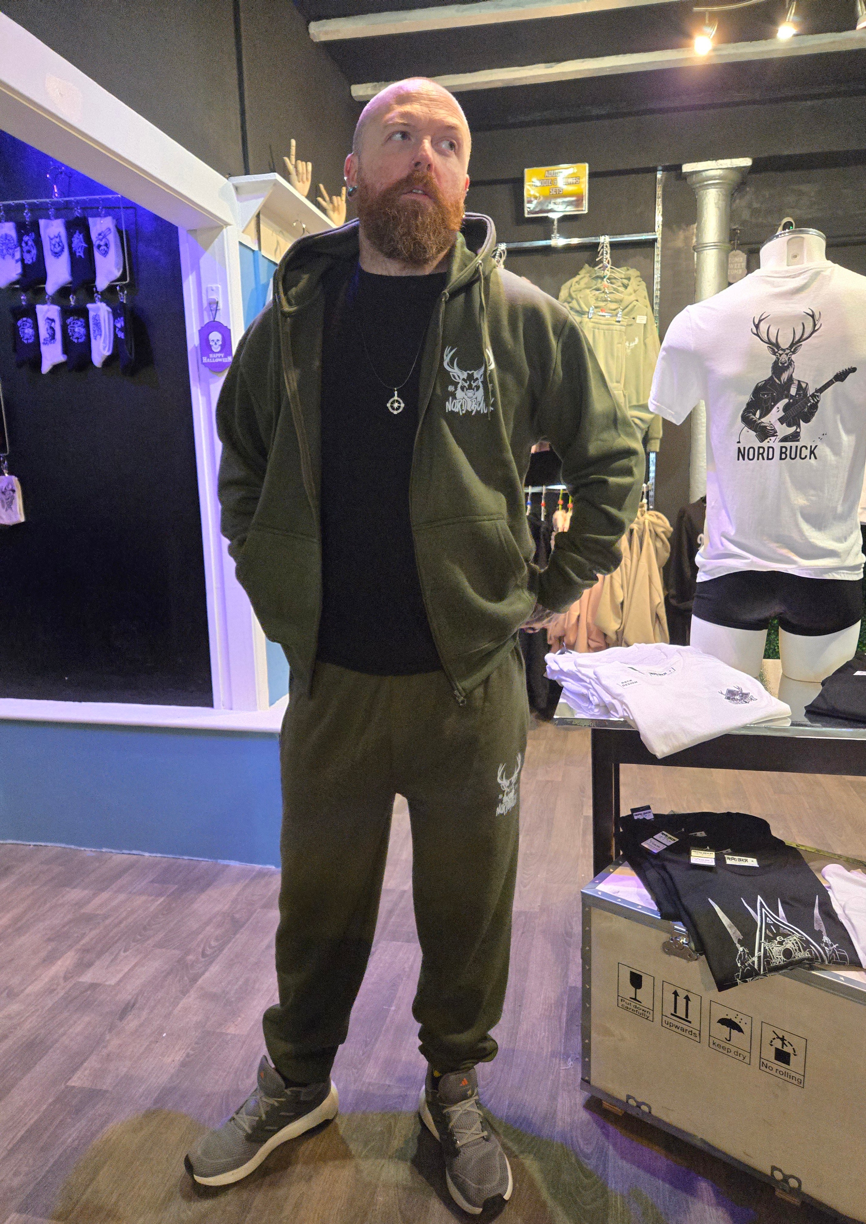 Urban Zip Up Hoodie (Green)