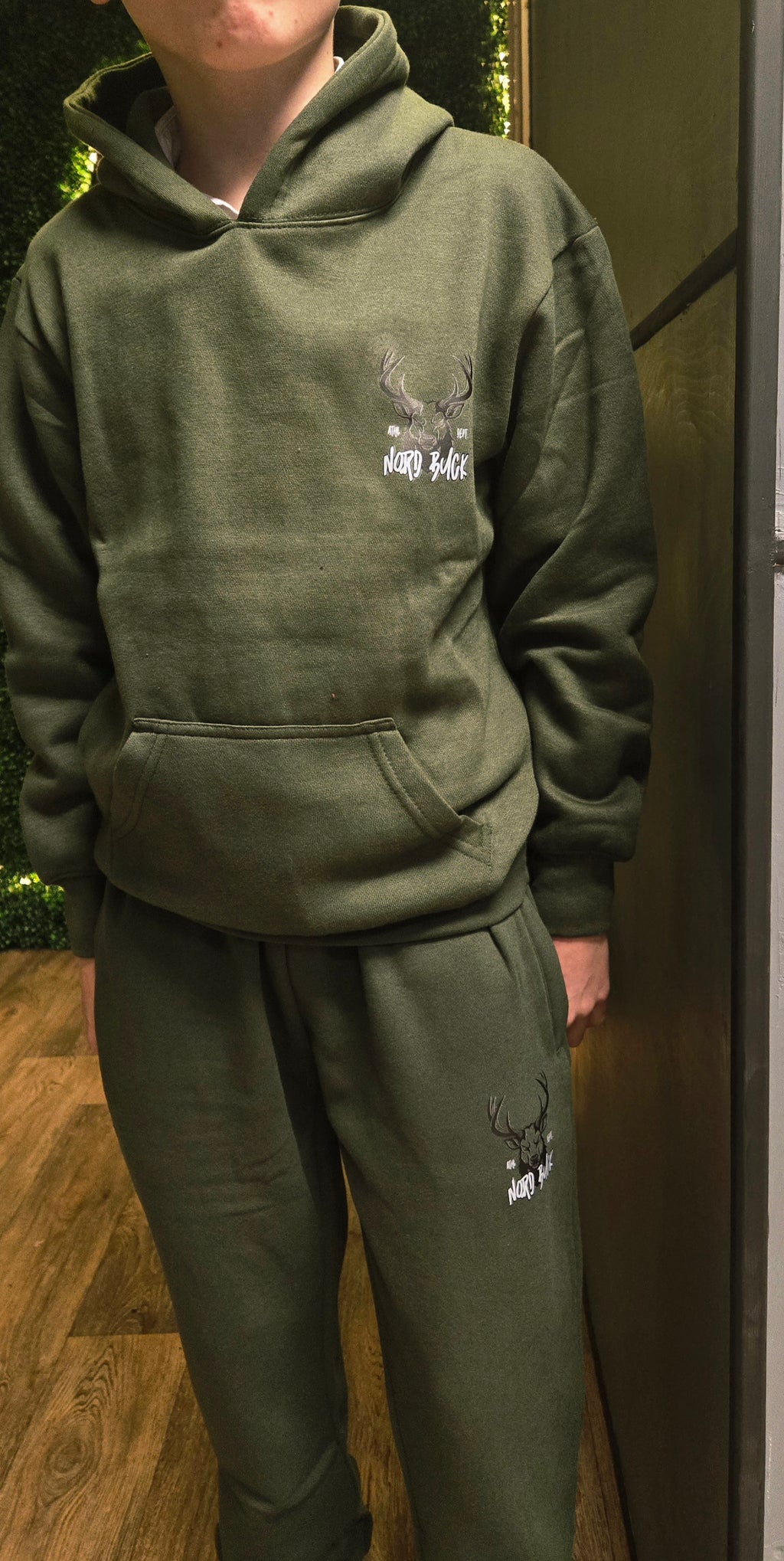 Juniors Athl Dept Green Tracksuit