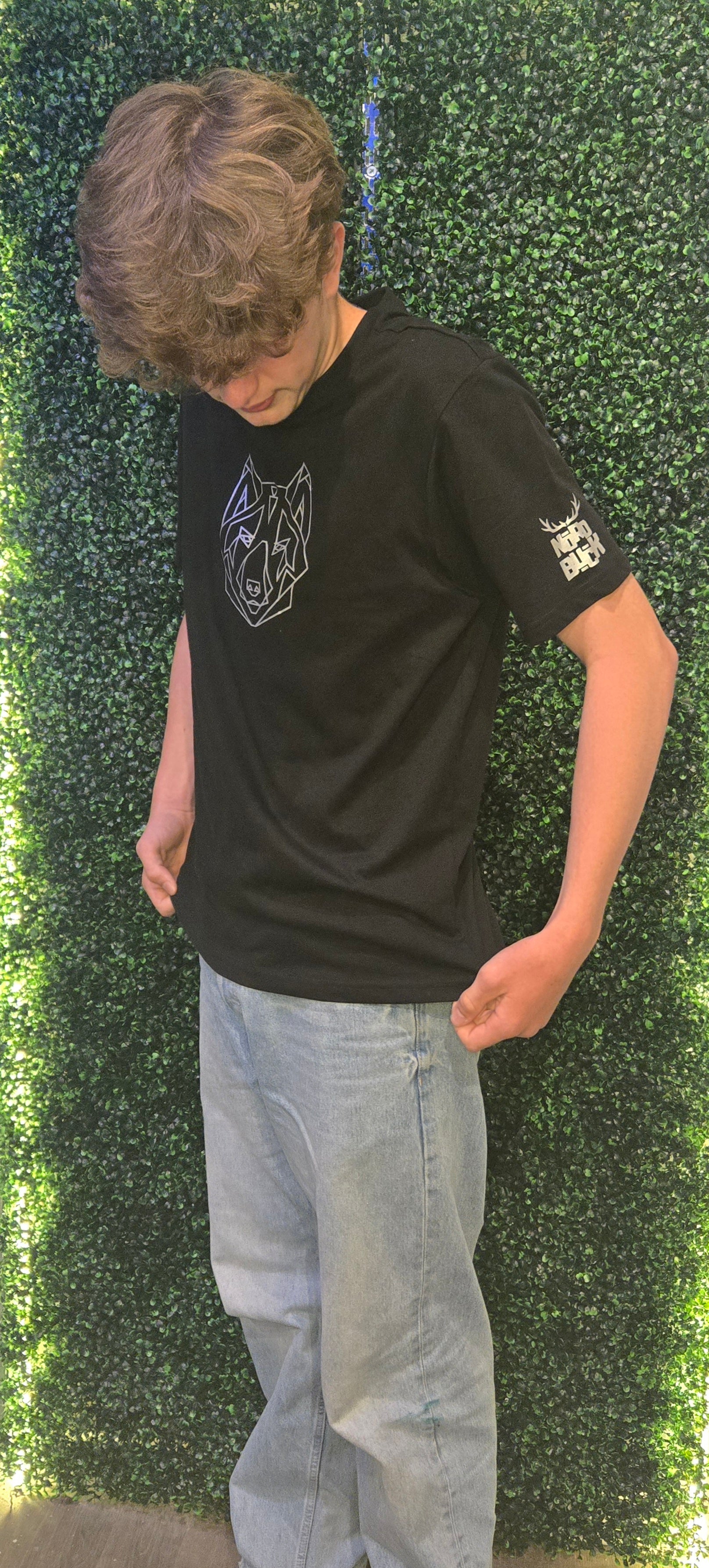 Wolf Print Slim Fit Tee