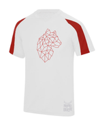 red sports tshirt with tiger on